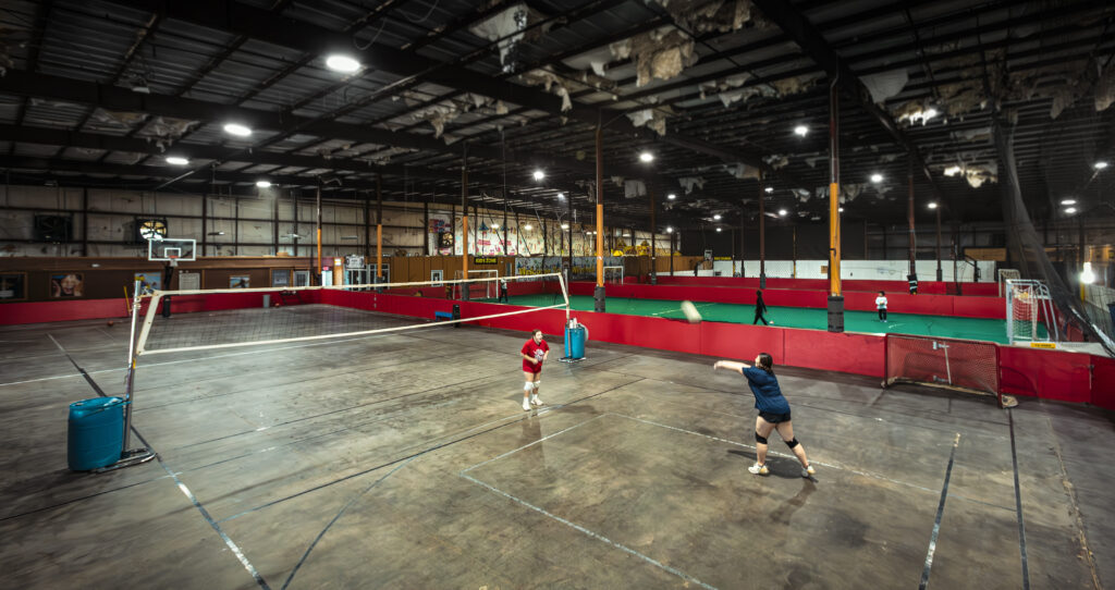 indoor volleyball court